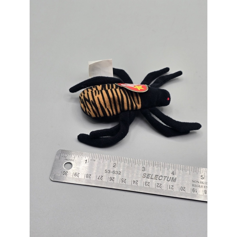1999 ty Teenie Beanie Babies Spinner The Spider - Picture 9 of 9